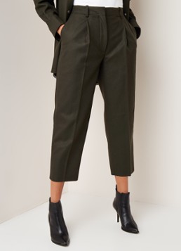 Acne Studios Acne Studios High waist tapered fit pantalon in kasjmierblend