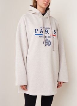 Balenciaga Hoodiejurk met logoborduring