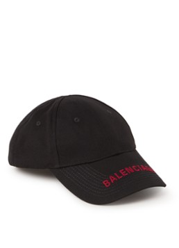 Balenciaga Pet van katoen met logoborduring