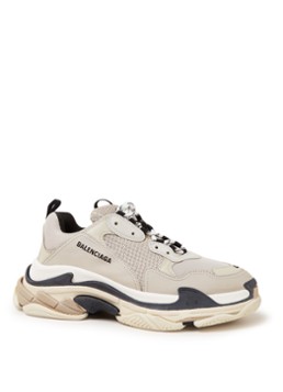 Balenciaga Triple S sneaker met leren details