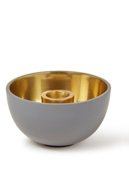 Broste Copenhagen Palma kandelaar van aluminium 6 cm