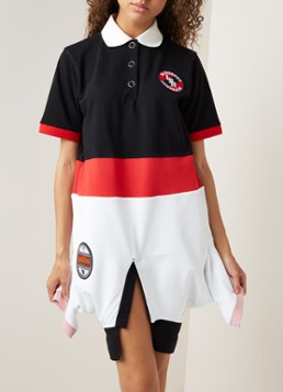 BURBERRY Reconstructed polojurk van piqué katoen met colour blocking