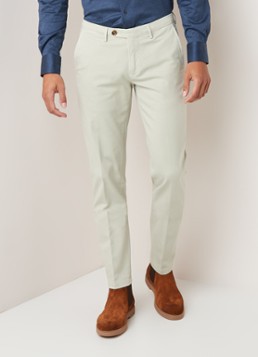 Corneliani Slim fit chino van katoen met stretch