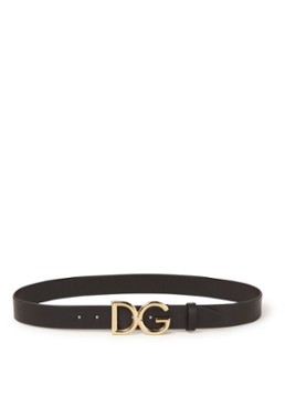 Dolce & Gabbana Riem van kalfsleer met logo