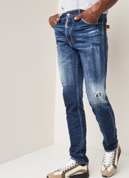 Dsquared2 Cool Gut slim fit jeans met ripped details