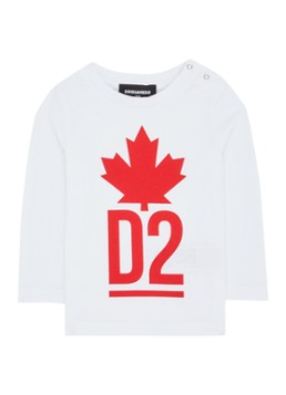 Dsquared2 Longsleeve met drukknopen en logoprint