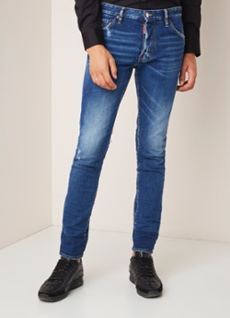 Dsquared2 Skinny fit jeans met medium wassing en ripped details