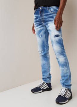 Dsquared2 Slim fit jeans met ripped details