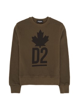 Dsquared2 Sweater met logo frontprint