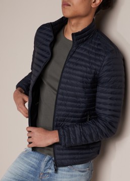 Emporio Armani Lichtgewicht donsjack met opstaande kraag