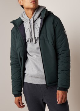 Emporio Armani Mountain gewatteerd jack met Thermore-voering en afneembare capuchon