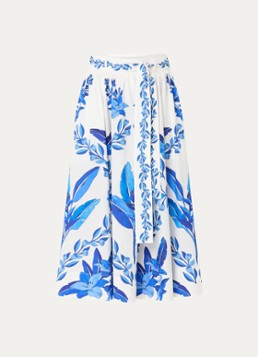 Farm Rok Farm Rio Midi rok met bloemenprint en steekzakken • Blauw • de Bijenkorf
