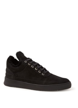 Filling Pieces Tinza sneaker van suède en schapenvacht