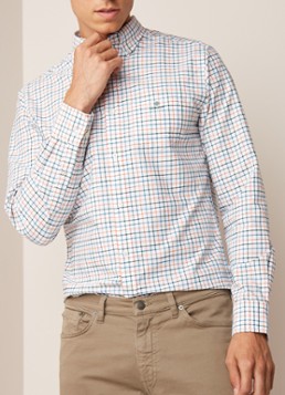 Gant Regular fit button down-overhemd met ruitdessin