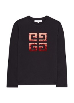 Givenchy Longsleeve met logo van pailletten