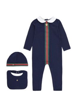 Gucci Babypak met muts en slabbetje in giftbox