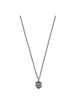 Gucci Gatto Feline ketting van zilver met hanger