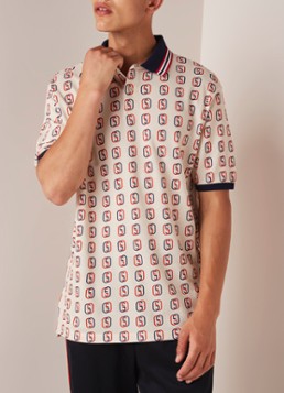 Gucci Regular fit polo van piqué katoen met logodessin