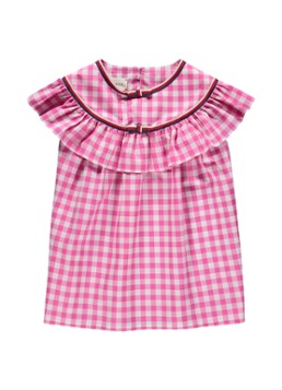 Gucci Top met ruitdessin en volant