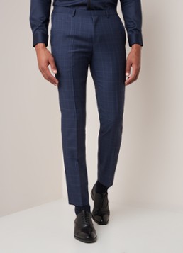 HUGO BOSS Arti/Hesten extra slim fit pak met ruitdessin