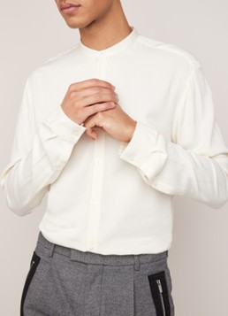 HUGO BOSS Edies extra slim fit overhemd met Mao-kraag