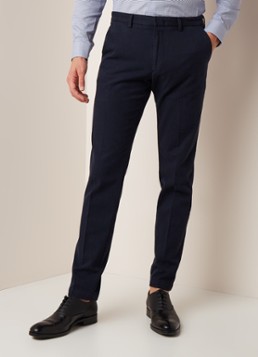HUGO BOSS Kaito1 tapered slim fit chino met ribstructuur