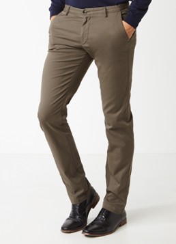 HUGO BOSS Rice3-D slim fit chino van strechkatoen