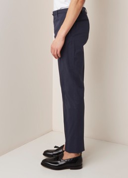 Incotex Slim fit pantalon met persplooi