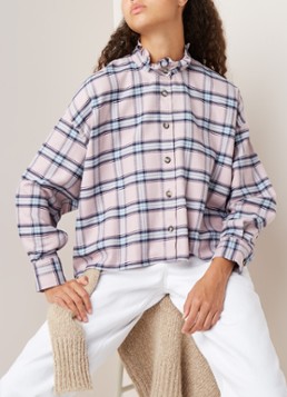 Isabel Marant Étoile Ilaria oversized blouse met ruitdessin