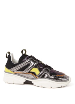 Isabel Marant Kindsey sneaker met kalfsleren details