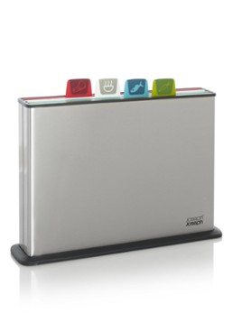 Joseph Joseph Index Steel Plus snijplank set van 4