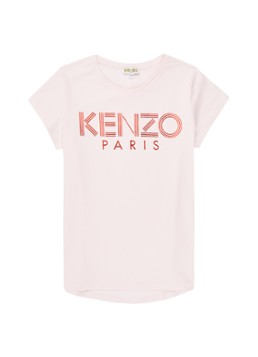 KENZO KIDS T-shirt met metallic logoprint