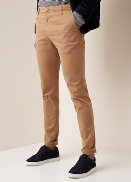 Knowledge Cotton Apparel Joe straight fit chino met stretch