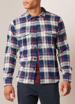 Knowledge Cotton Apparel Regular fit overhemd van flanel
