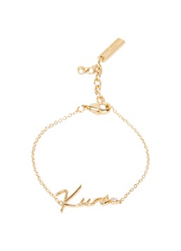 Kurt Geiger Kurt Script armband met kristal • Goud • de Bijenkorf