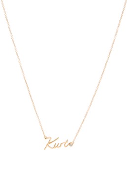 Kurt Geiger Kurt Script ketting met kristal • Goud • de Bijenkorf