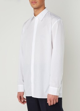 Maison Margiela Loose fit overhemd met ingeweven streepdessin