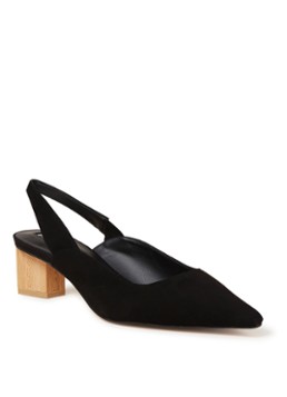 MANGO Crose slingback van geitensuède