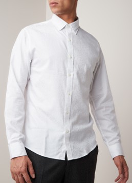Michael Kors Slim fit overhemd met ingeweven dessin
