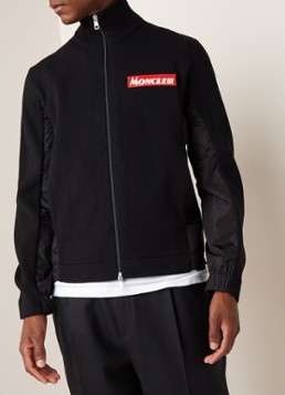Moncler Fijngebreid vest met col en contraststof