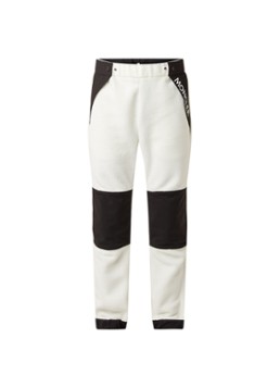 Moncler Grenoble ski-broek van teddyfleece met logoprint