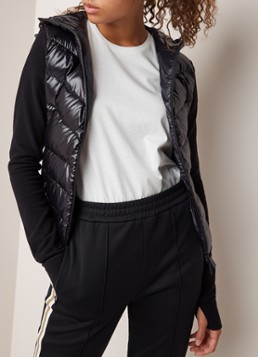 Moncler Grenoble vest van fleece met gewatteerd voorpand