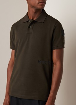 Moncler Manica regular fit polo met logoprint