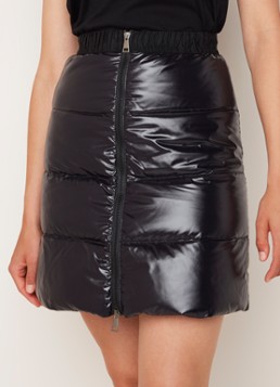 Moncler Minirok met donsvulling en lak finish