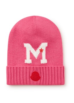 Moncler Muts van wol met logo