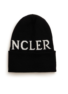 Moncler Muts van wol met logo