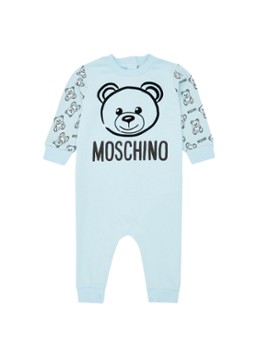 Moschino Babypak met flock logoprint in giftbox