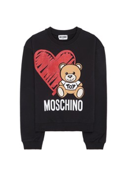Moschino Sweater met glitter opdruk