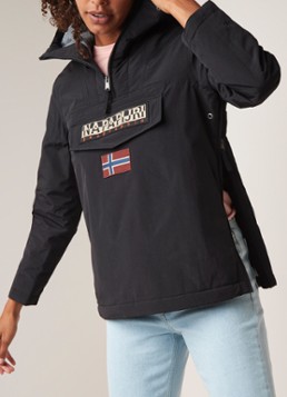Napapijri Rainforest anorak met capuchon en halve rits