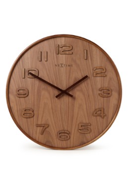 NeXtime Wood Wood Big wandklok 53 cm